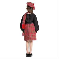Girls Scotland Dress Carnival Halloween Party Costume - INSWEAR
