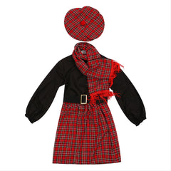 Girls Scotland Dress Carnival Halloween Party Costume - INSWEAR