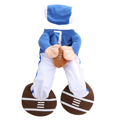 Pets Halloween Stand-Up Costume Rugby Sportswear Funny Costume for Dogs& Cat Kitten - INSWEAR