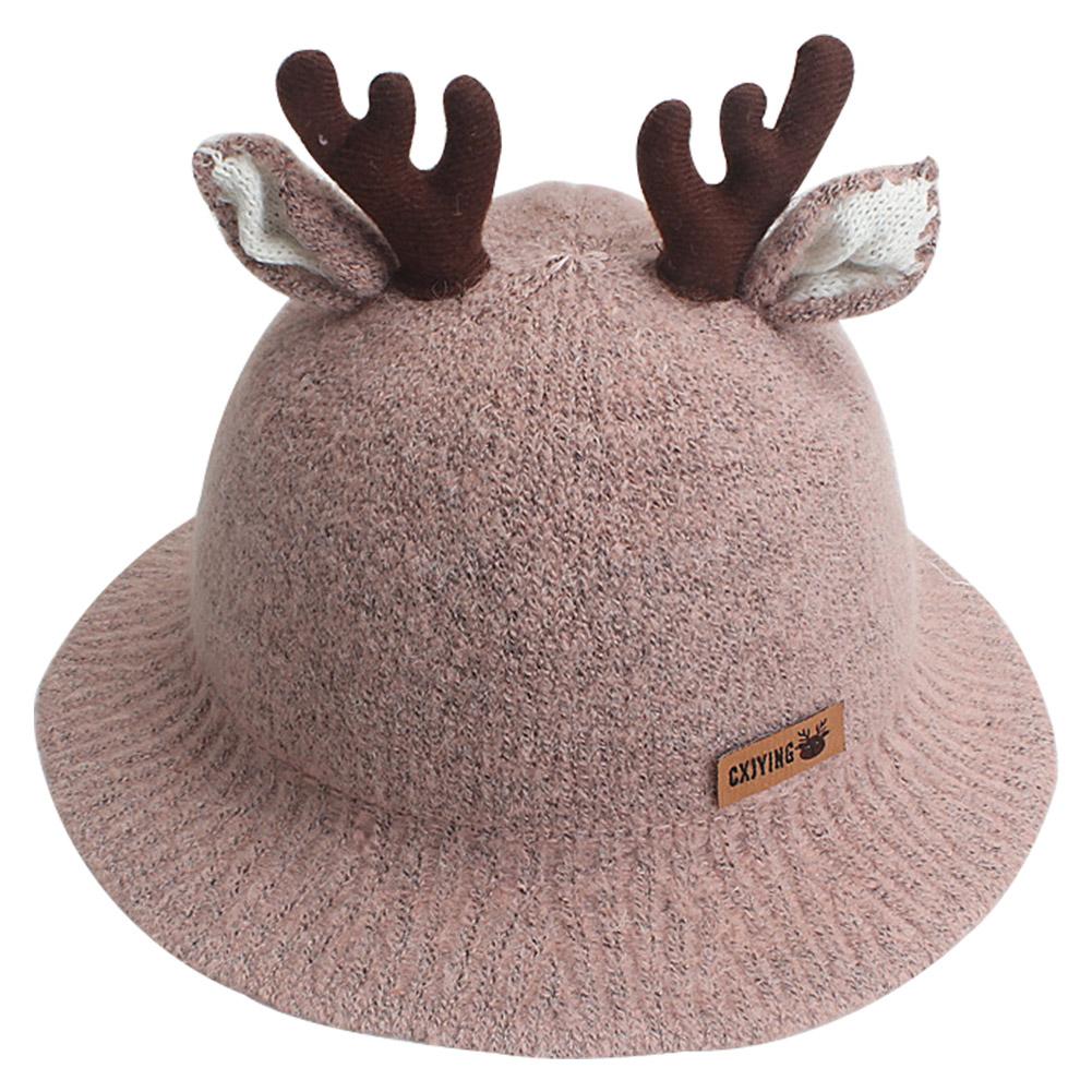 Children Baby Comfortable Cartoon Deer Fisherman Hat Christmas Fawn Styling Child Hat Autumn Winter Corduroy Fisherman Hat - INSWEAR