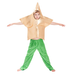 Kids Halloween Shiny Gold Star Cosplay Dance Costume Children's Star Show Stage Costume - INSWEAR