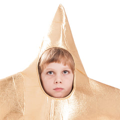 Kids Halloween Shiny Gold Star Cosplay Dance Costume Children's Star Show Stage Costume - INSWEAR