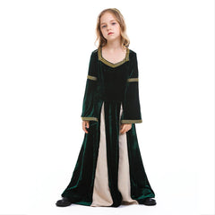 Girls Medieval Court Dress Costumes Cosplay Retro Gown Fancy Victorian Vintage Dresses - INSWEAR