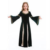 Girls Medieval Court Dress Costumes Cosplay Retro Gown Fancy Victorian Vintage Dresses - INSWEAR