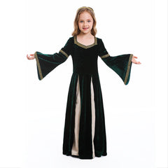 Girls Medieval Court Dress Costumes Cosplay Retro Gown Fancy Victorian Vintage Dresses - INSWEAR
