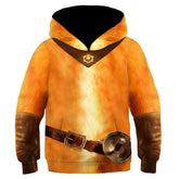 Puss in Boots Cosplay Hoodie 3D Printed Hooded Sweatshirt Kids Children Casual Streetwear Pullover