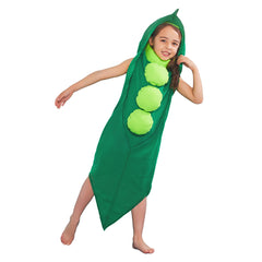 Halloween Kids Girls Pea Pod Cosplay Costume Jumpsuit - INSWEAR