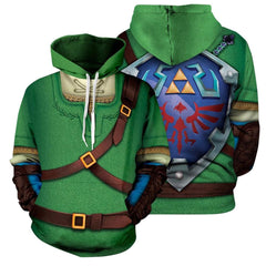 Unisex The Legend of Zelda Pullover Hoodies Sweatshirt Link Cosplay Casual Coat Streetwear - INSWEAR