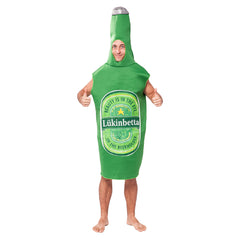 Halloween Men Lightweight Beer Bottle Fancy Cosplay Costume - INSWEAR