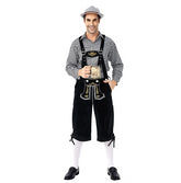 Men’s German Bavarian Oktoberfest Costume Set for Halloween Dress Up Party and Beer Festival - INSWEAR