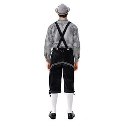 Men’s German Bavarian Oktoberfest Costume Set for Halloween Dress Up Party and Beer Festival - INSWEAR