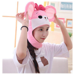 Novelty Funny Mouse Hat Headgear Head Cover Plush Cap Halloween Costume Party Photo Props - INSWEAR