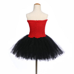 Girls Royal Honour Guard Tutu Dress with Headband Fancy Cosplay Tutu Dress Tulle Costume Outfit - INSWEAR