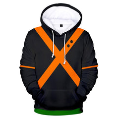 Unisex My Hero Academia Hoodie Pants Set Bakugou Katsuki Cosplay Costume 3D Print Sweatshirt Outfits - INSWEAR
