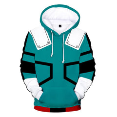 Unisex My Hero Academia Hoodie Pants Set Midoriya Izuku Cosplay Costume 3D Print Sweatshirt Outfits - INSWEAR
