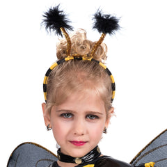 Girls Bumble Bee Costume Honeybee Fancy Dress Up Outfit Fairy Ballerina Tutu Skirt Set - INSWEAR