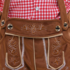 Halloween Boys Oktoberfest Costume Bavarian Boys Uniform Lederhosen Cosplay Outfit - INSWEAR