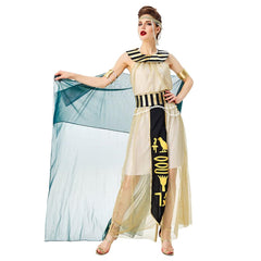 Women Halloween Queen Egyptian Cleopatra Costume Adults Sexy Cleopatra Costumes Cosplay Cleopatra Halloween Costume - INSWEAR