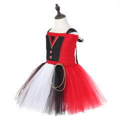 Girls Party Dress Ringmaster Costume Halloween Stage Performance Tutu Dress - INSWEAR