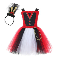 Girls Party Dress Ringmaster Costume Halloween Stage Performance Tutu Dress - INSWEAR