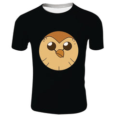 Unisex The Owl House T-shirt Men Women Summer O-neck T-shirt Casual Street 3D Print Shirts - INSWEAR