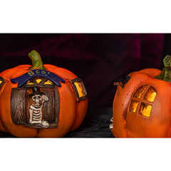 Halloween Pumpkin Lantern Decorative Lamp Festive Home Decor Ghost Festival Horror Scary Party Props Ornaments Decor