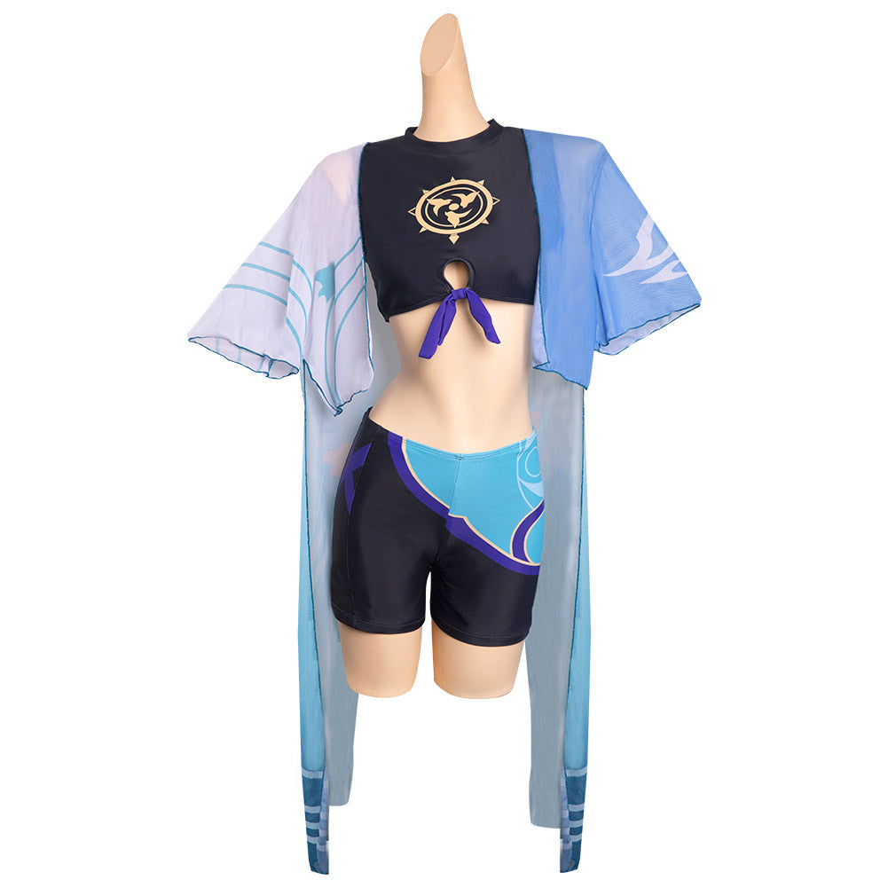 Genshin Impact Wanderer Cosplay Costume Swimsuit Halloween Carnival Suit