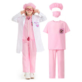 Doctor Pink KIds Cosplay Costume Kids Pink Clothes Outfits Halloween Carnival Party Disguise Suit