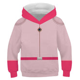 Kids Children Princess Peach Cosplay Hoodie Printed Hooded Sweatshirt Casual Streetwear