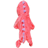 Pet Plush Outfit Dinosaur Costume with Hood for Small Dogs & Cats Jumpsuit Winter Coat Warm Clothes - INSWEAR