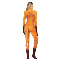 Fox Women Cosplay Costume Jumpsuit Outfits Halloween Carnival Party Disguise Suit