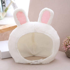 Plush Rabbit Ears Frog Hat Cap Costume Fuzzy Furry Animal Hats Party Photo Booth Props for Kids and Adults - INSWEAR