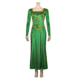 Shrek Princess Fiona Women Dress Halloween Cosplay Costume Fancy Carnival Outfits - INSWEAR