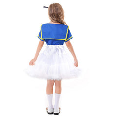 Cartoon Duck Kids Girls Cosplay Tutu Dress Halloween Carnival Costume Dress Up - INSWEAR