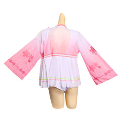 Demon Slayer Kanroji Mitsuri Cosplay Costume Swimsuit Outfits Halloween Carnival Suit