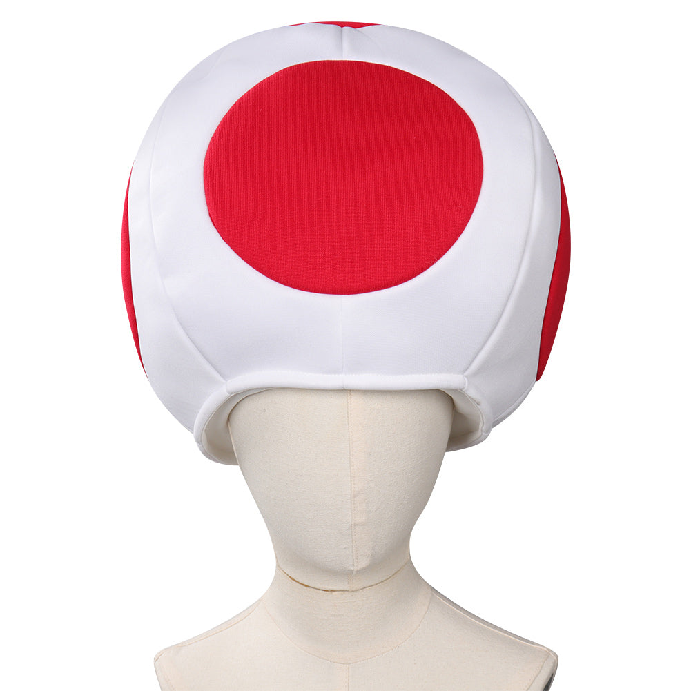 The Super Mario Bros. Movie Toad/KINOPIO Cosplay Hat Cap Winter Halloween Carnival Party Costume Props Xmas Gifts