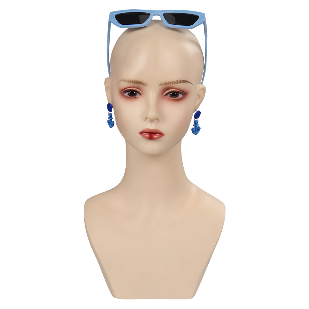 2023 Barbie Movie Cosplay Sunglasses Earings Halloween Carnival Costume Accessories