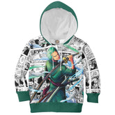 One piece Roronoa Zoro Kids Cosplay Hoodie 3D Printed Hooded Sweatshirt Casual Streetwear Pullover