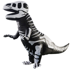 Adult Skeleton Inflatable Dinosaur Costume T-Rex Blow up Costume - INSWEAR