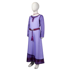 Movie Wish Asha Kids Girls Cosplay Costume Dress Outfits Fantasia Halloween Carnival Party Disguis Suit
