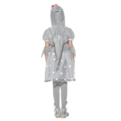 Halloween Kids Girls Shark Dress Halloween Carnival Costume Dress Up - INSWEAR