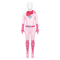Princess Peach Kids Girls Cosplay Costume Jumpsuit Outfits Halloween Carnival Party Suit