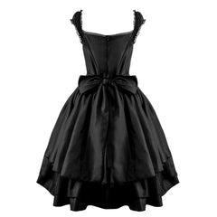 Women Medieval Renaissance Cosplay Costume Sleeveless Dress High Waist Gothic Swing Dresses