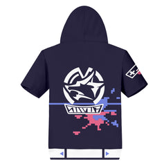 Honkai: Star Rail Silver Wolf Cosplay T-shirt Short Sleeve Hoodie Shorts Set Halloween Carnival Party Disguise Suit