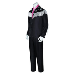 2023 Barbie Movie Ken Western Cowboy Cosplay Costume Outfits Halloween Carnival Suit