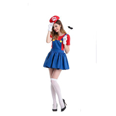 Super Mario Bros Cosplay Costume Dress Hat Outfits Halloween Carnival Party Suit