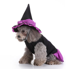 Cute Pet Witch/Wizard Halloween Costume for Dogs & Cat Kitten, Cat Costume Pet Cosutmes - INSWEAR