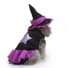 Cute Pet Witch/Wizard Halloween Costume for Dogs & Cat Kitten, Cat Costume Pet Cosutmes - INSWEAR