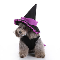 Cute Pet Witch/Wizard Halloween Costume for Dogs & Cat Kitten, Cat Costume Pet Cosutmes - INSWEAR