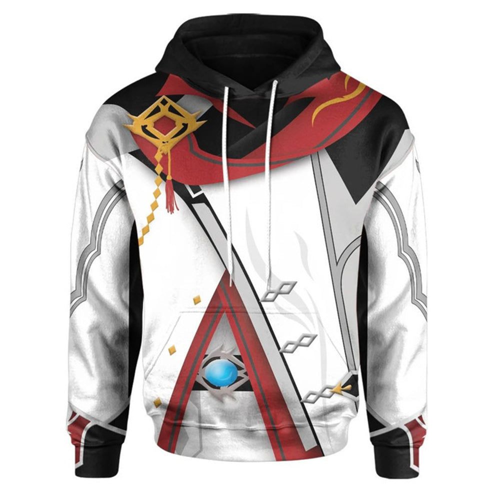 Genshin Impact Adult Cosplay Hoodie 3D Printed Hooded Sweatshirt Casual Hoodie